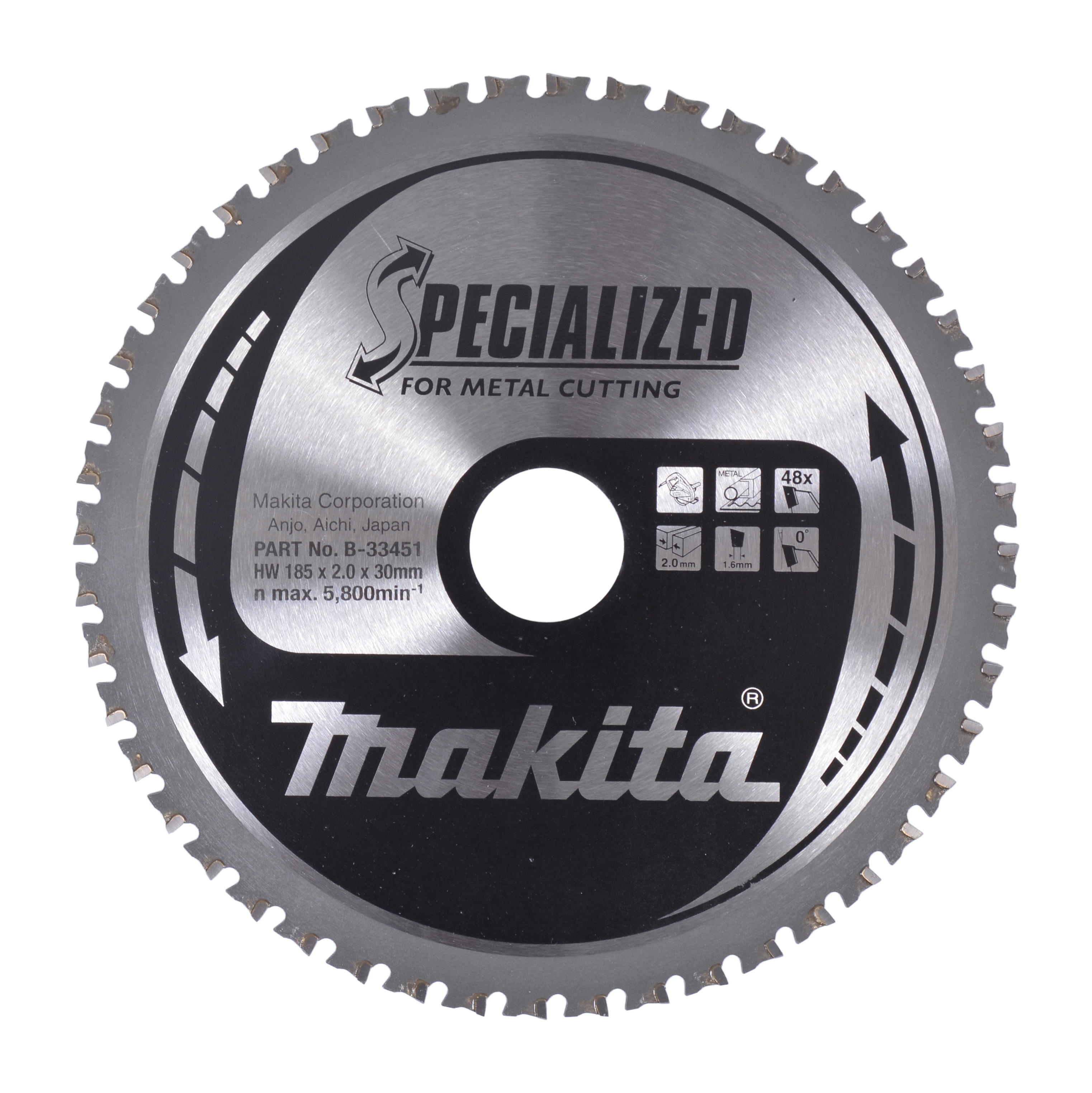 Lame de scie Makita SPECIALIZED 185x30x48Z - B-33451
