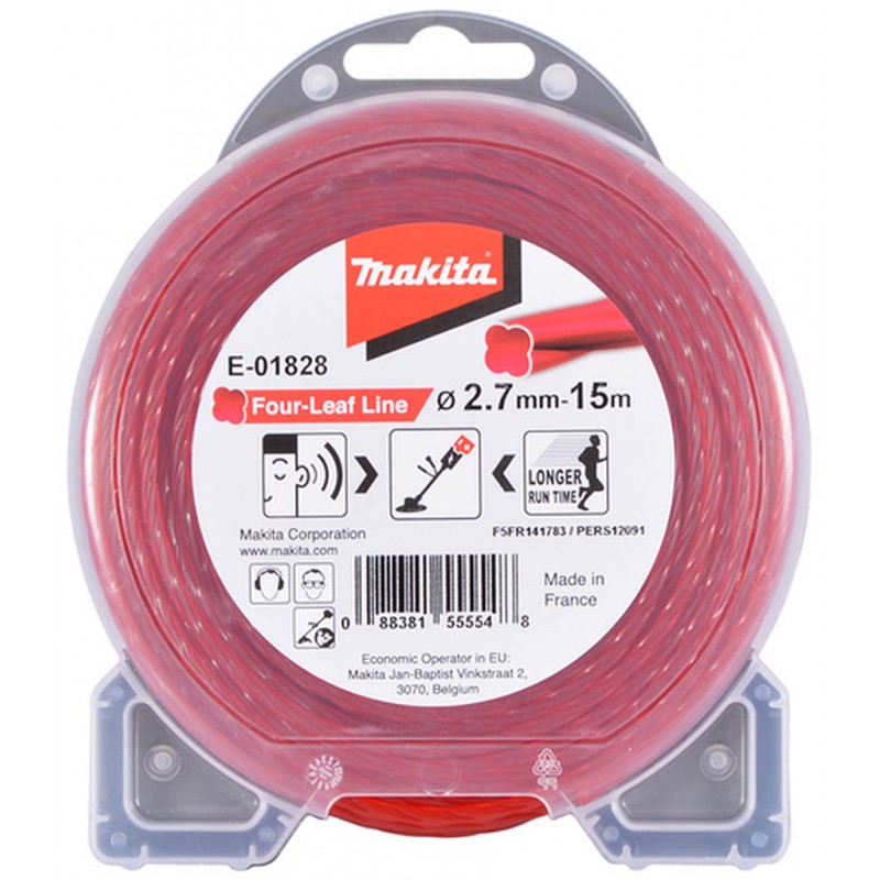Makita Fil à tondeuse Four Leaf 2,7 mm × 15 m