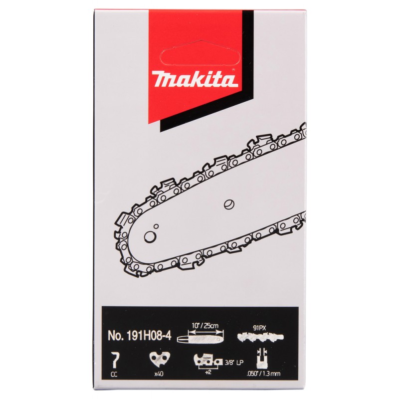Chaîne de scie Makita 191H08-4 25 cm 1,3 mm 3/8" .050" 40 maillons LP
