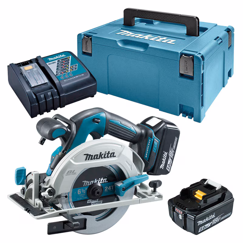 Makita Scie circulaire sur batterie LXT DHS680RTJ 18 V • 5 000 tr/min • 165 mm