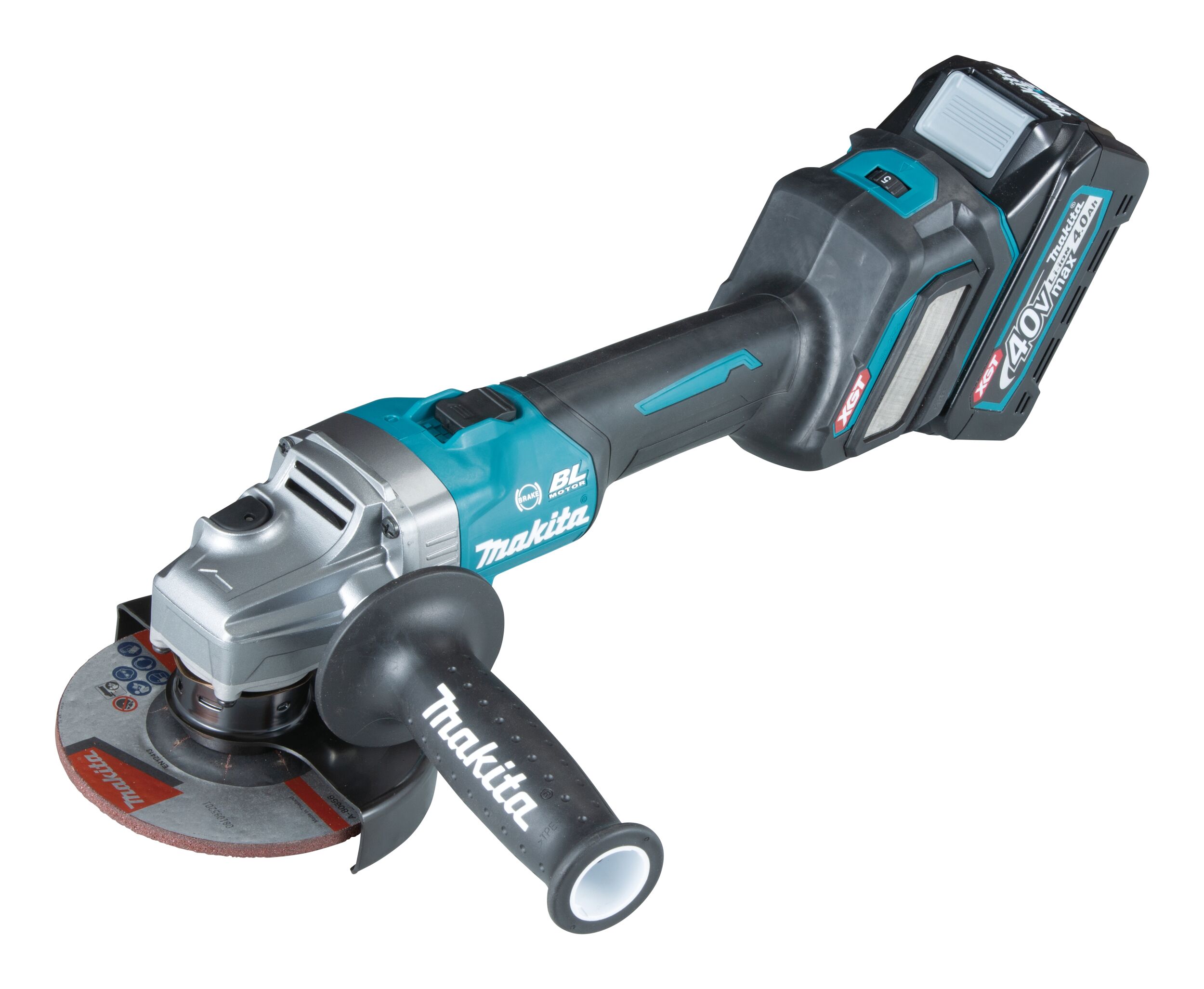 Makita GA023GM201 Meuleuse d'angle sur batterie 40 V max. XGT – 125 mm