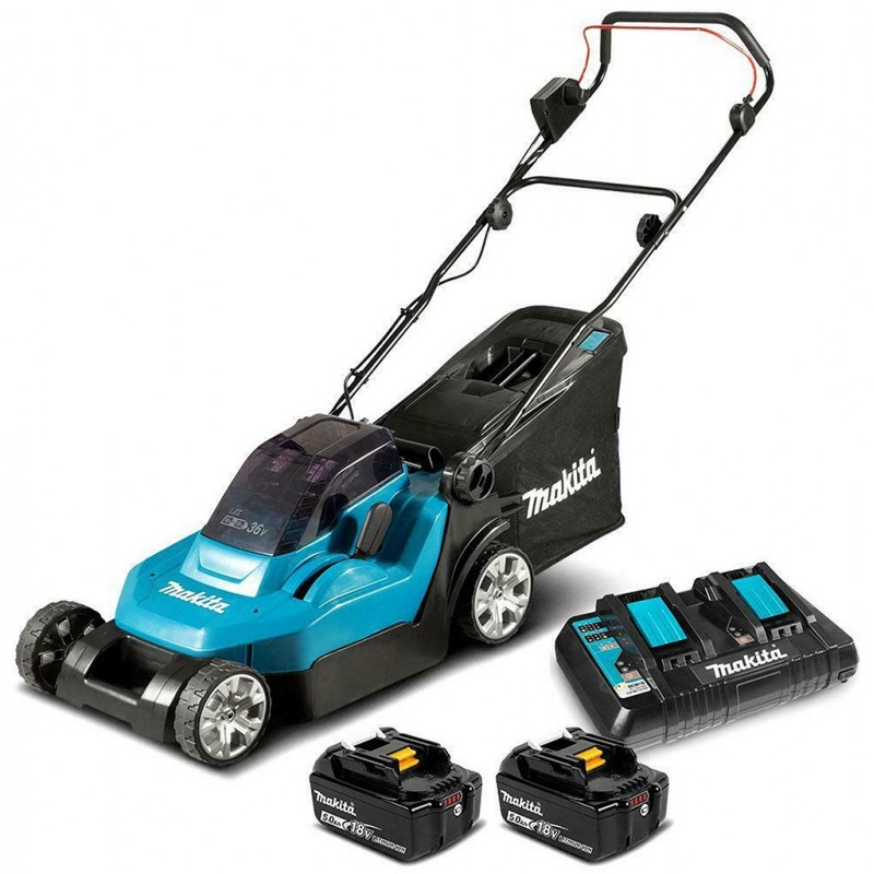 Makita DLM432CT2 Tondeuse à gazon sans fil 430 mm Li-ion LXT (2x5,0Ah/18V)
