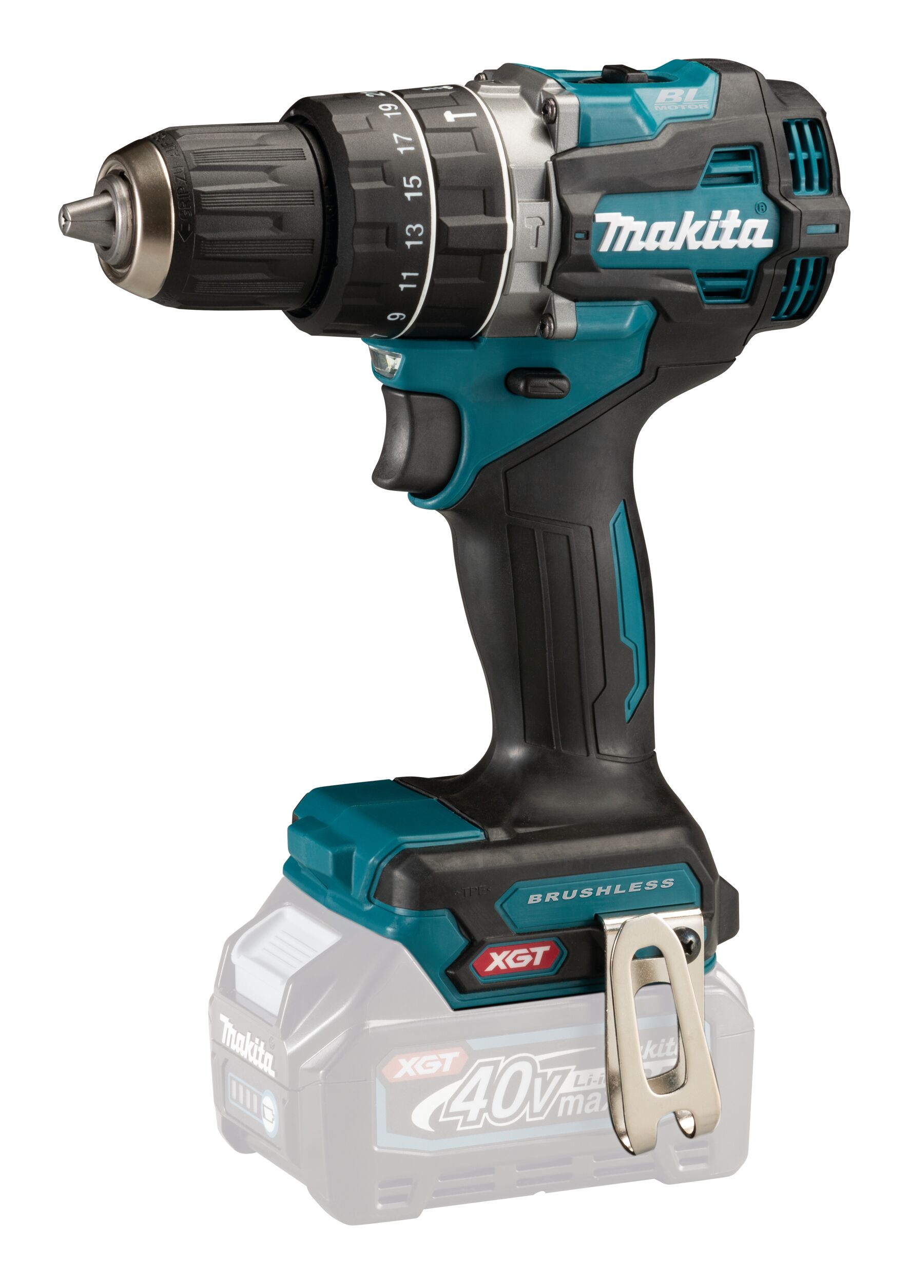Makita HP002GZ Perceuse-visseuse à percussion sans fil Li-ion XGT 40V, sans batterie