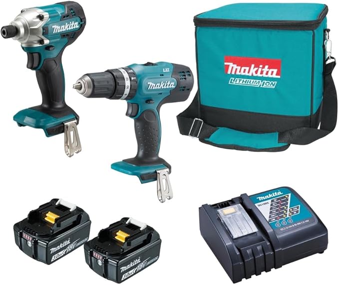 Set de clé à chocs Makita 18 V avec batteries DLX2336X