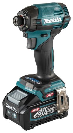 Perceuse-visseuse à percussion sans fil Makita TD002GD201 40V max, 2 batteries 2,5 Ah + chargeur en coffret MAKPAC