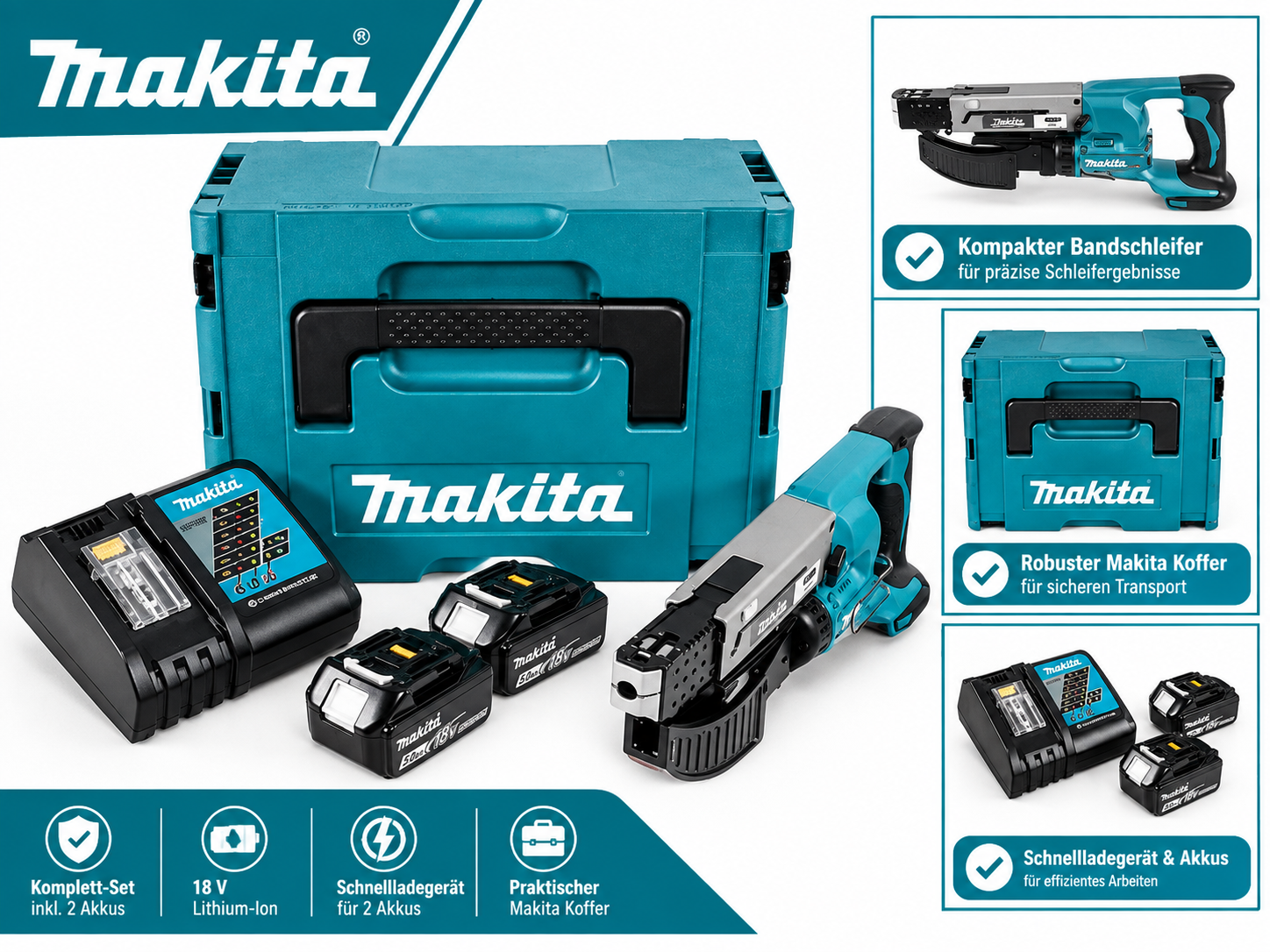 Visseuse à magasin sur batterie Makita DFR550RTJ