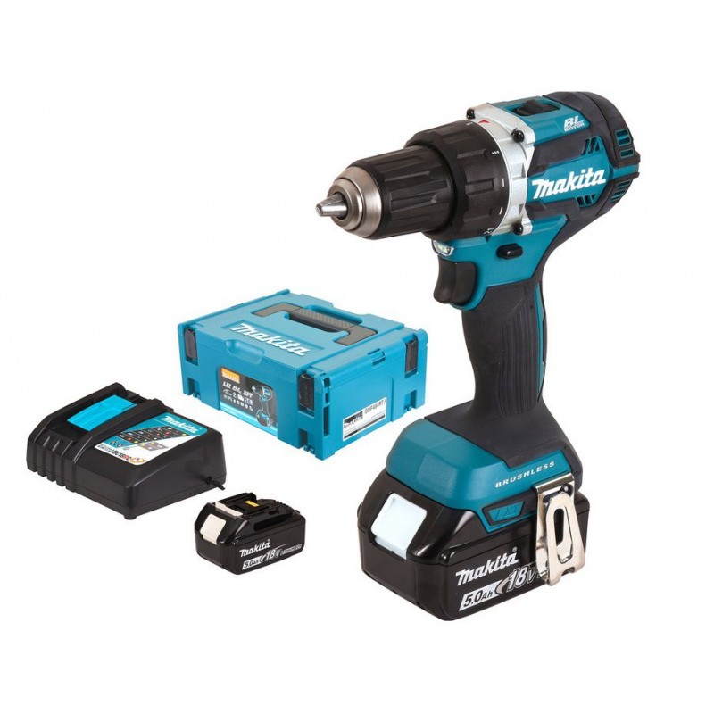 Makita DDF484RTJ Perceuse-visseuse sur batterie BL Li-ion (2x5,0Ah/18V) Makpac