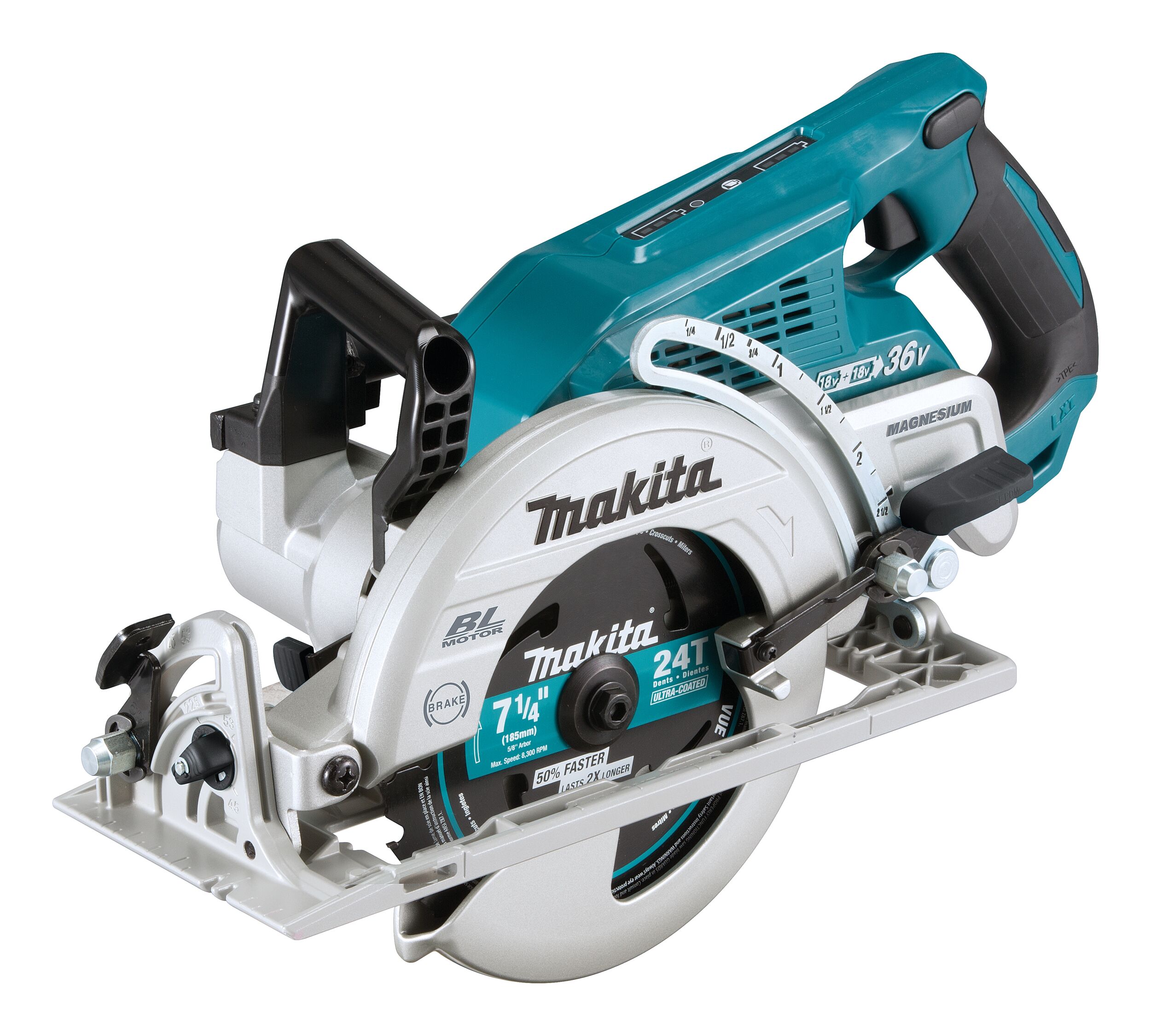 Makita DRS780Z Scie circulaire sur batterie 185 mm (2x18V) sans batterie, sans chargeur