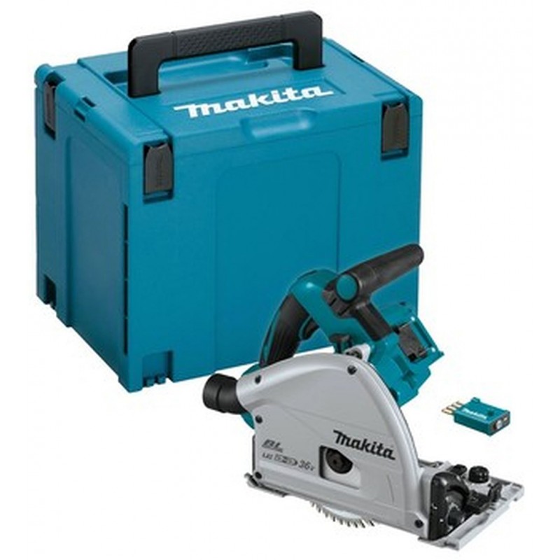 Makita DSP601ZJU Scie plongeante sur batterie AWS 165 mm, Li-ion 2x18V, Makpac, sans batterie