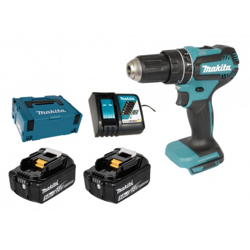 Makita DHP485RTJ Perceuse-visseuse à percussion sans fil Li-ion (2x5,0Ah/18V) Makpac