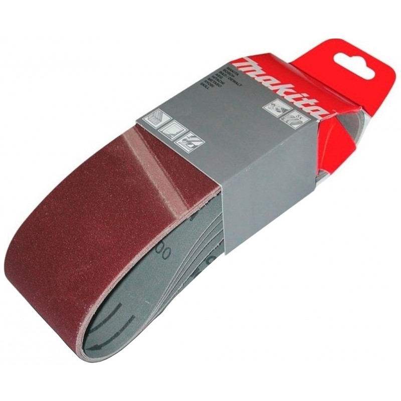 Bande de ponçage Makita, 25 pièces - 76x533 mm - Grain 40 - P-37247