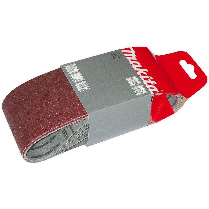 Bande de ponçage Makita 76x610 mm K150 5 pièces - P-37362 — lot de 5 pièces