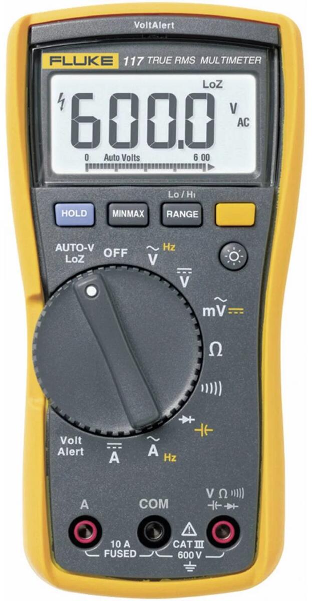 Multimètre numérique Fluke 117 avec détecteur de tension sans contact