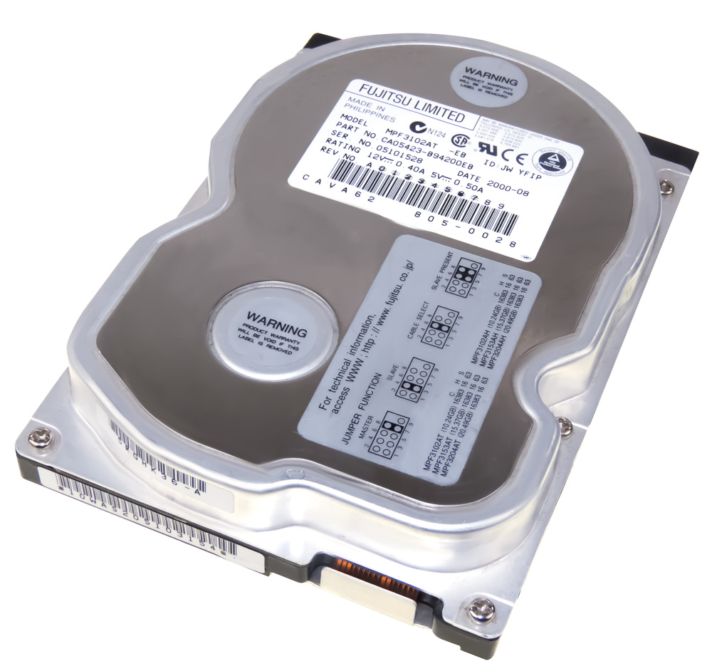 FUJITSU MPF3102AT 10,2GB 5,4K ATA CA05423-B94200EB 3,5''