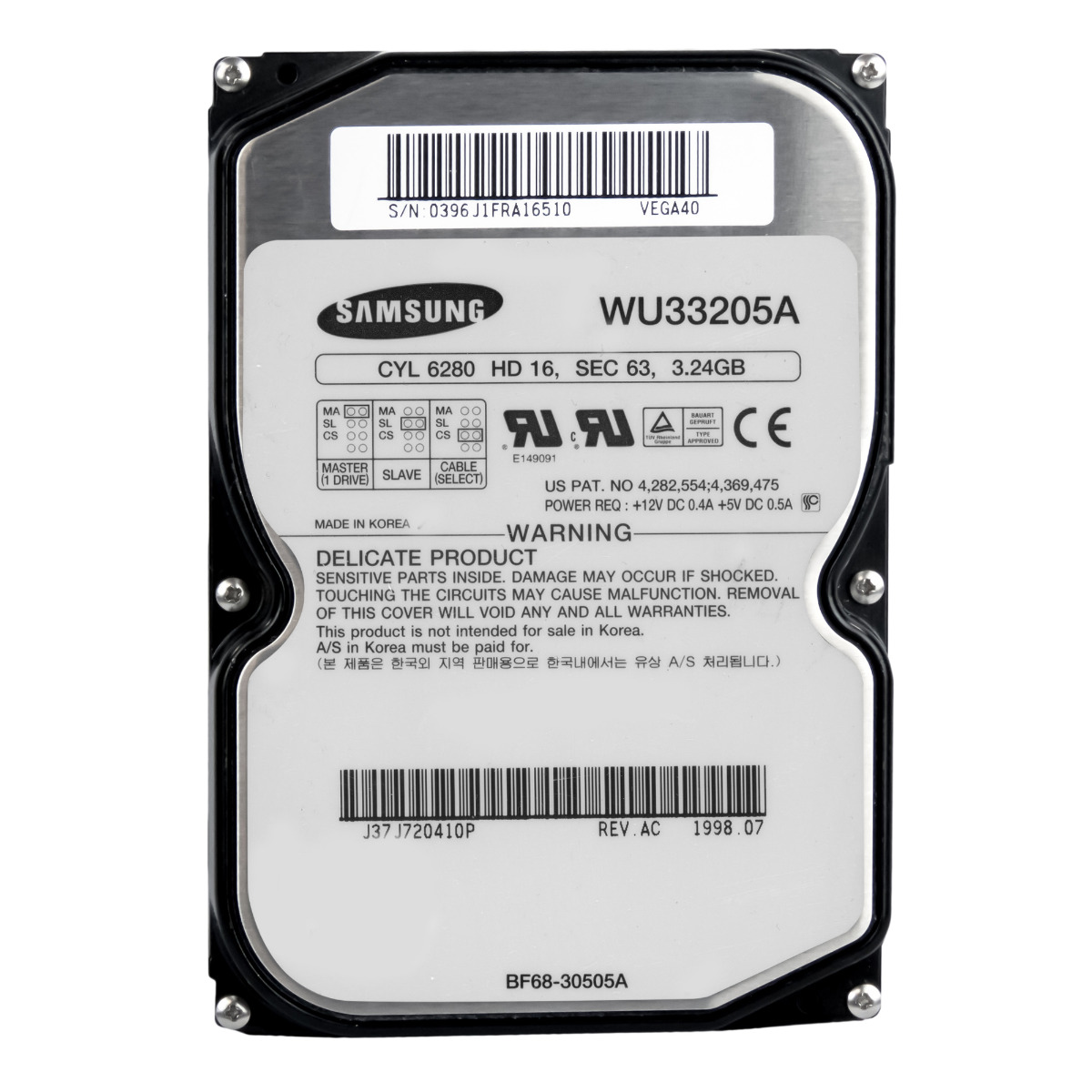 SAMSUNG WINNER 5 WU33205A 3,2 Go 5,4K ATA 3,5''