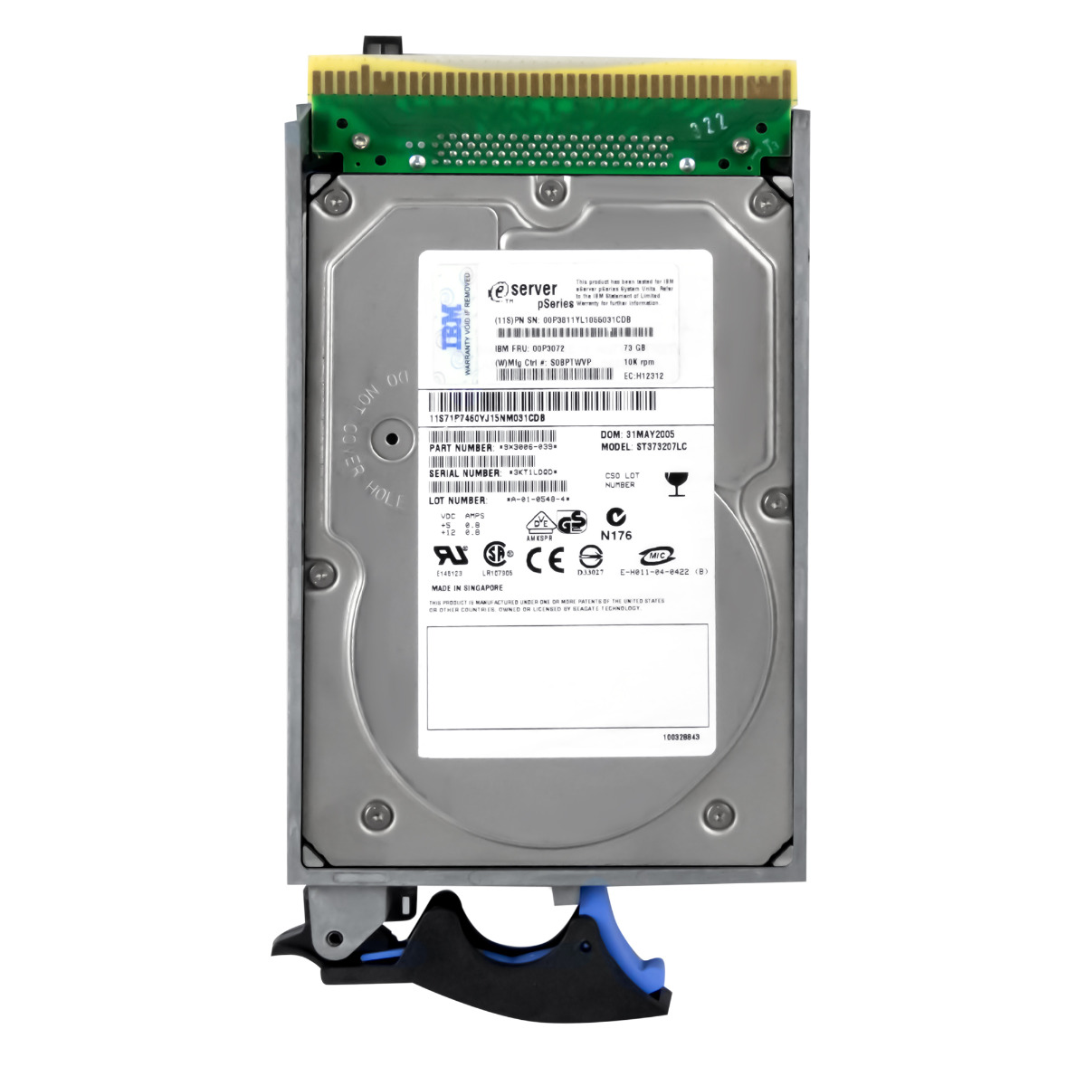 IBM 00P3072 00P3811 73 Go 10K 8 Mo SCSI U320 3,5'' ST373207LC