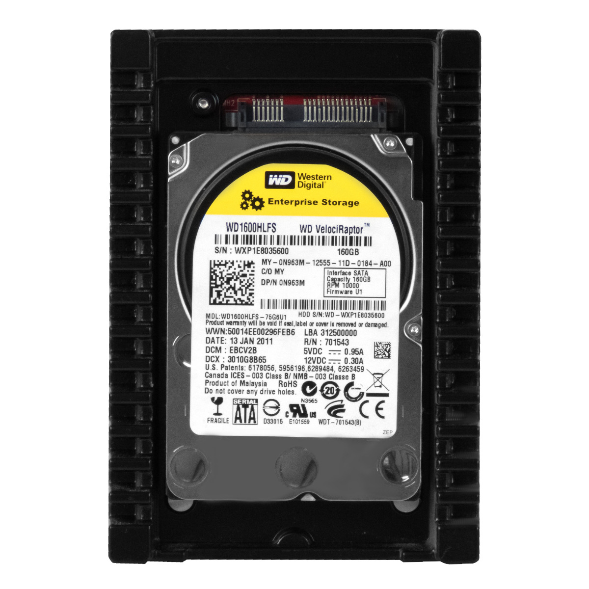 WD VELOCIRAPTOR 160 Go 10K 16 Mo SATA II 3,5'' WD1600HLFS