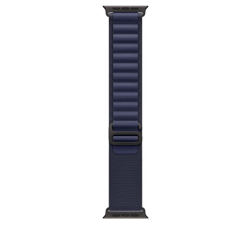 Boucle Alpine Apple pour Watch Ultra 49 mm Noir (marine) S pour Apple Watch Ultra 2 49 mm
