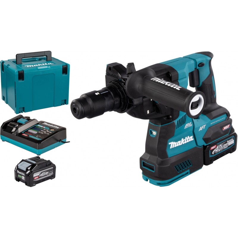 Makita HR002GU202 Marteau perforateur sans fil et AWS Li-ion XGT 40V/4,0Ah, Makpac