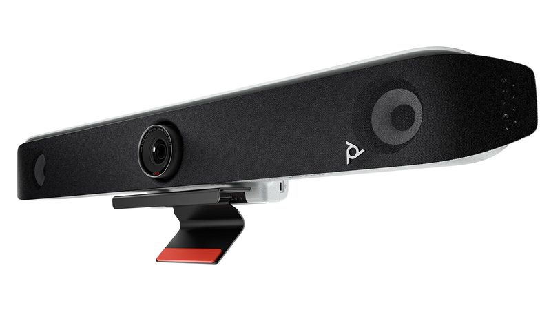 Barrette vidéo tout-en-un Poly Studio X52 Ultra HD, haut-parleurs, USB-C, USB-A, pour Microsoft Teams, Zoom et Google Meet