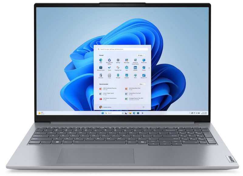 Lenovo ThinkBook 16 Gen 7 IML Intel® Core™ Ultra 5 125U Notebook 40,6 cm (16") 8 Go RAM, 256 Go SSD, WUXGA, Win11 Pro