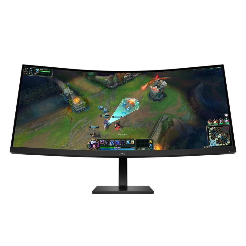 Écran gaming HP OMEN 34c G2 86,4 cm (34 pouces) WQHD, 1 ms, HDMI, DisplayPort, 180 Hz, AMD FreeSync