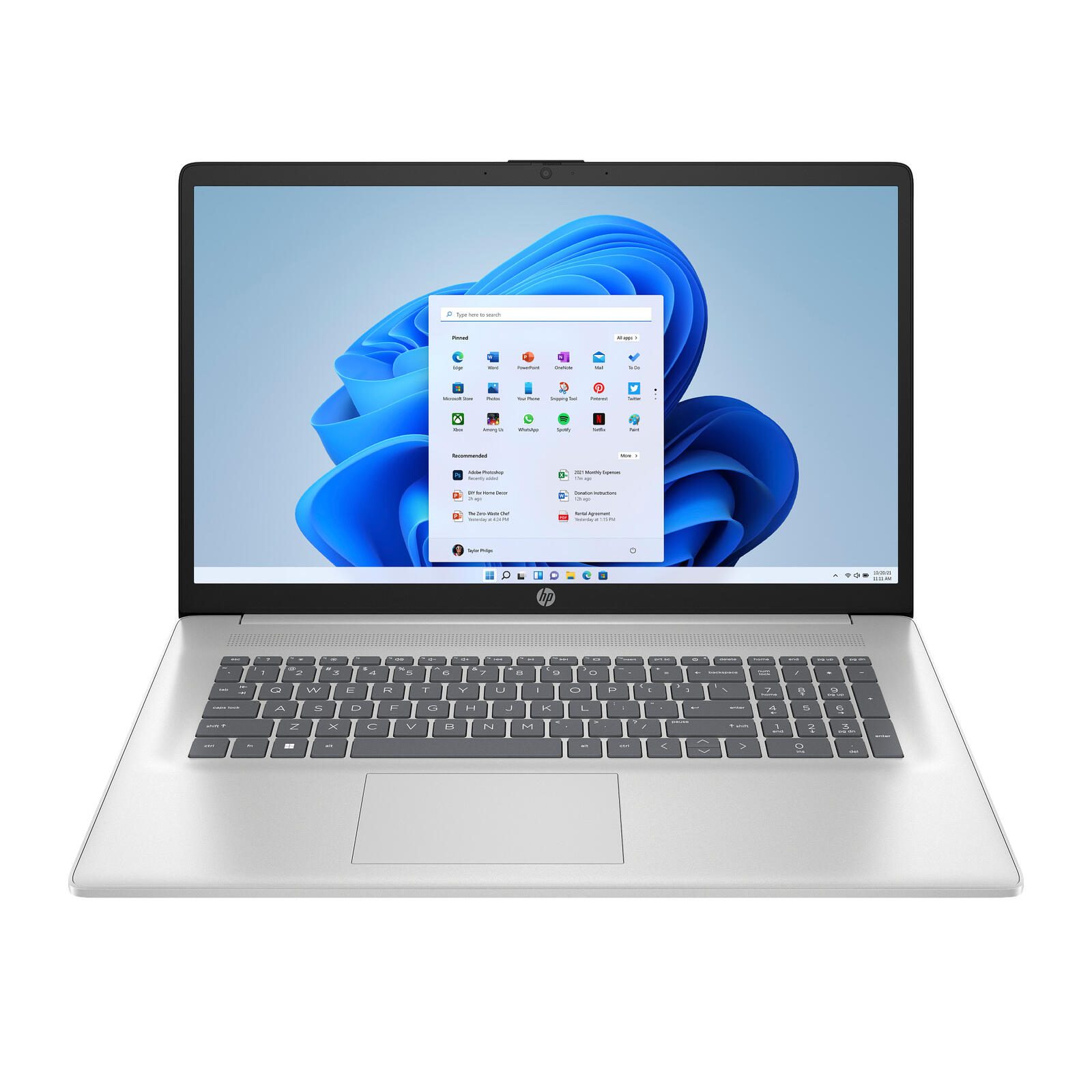 HP 17-cp3770ng Ordinateur portable AMD Ryzen™ 7 7730U 43,9 cm (17,3") 16 Go de RAM, 512 Go SSD, carte graphique AMD Radeon™, Windows 11 Home