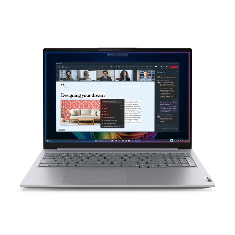 Ordinateur portable Lenovo ThinkBook 16 Gen 9 Intel® Core™ Ultra 7 355 40,6 cm (16") 32 Go RAM, 512 Go SSD, WUXGA, Intel® Graphics, Win11 Pro