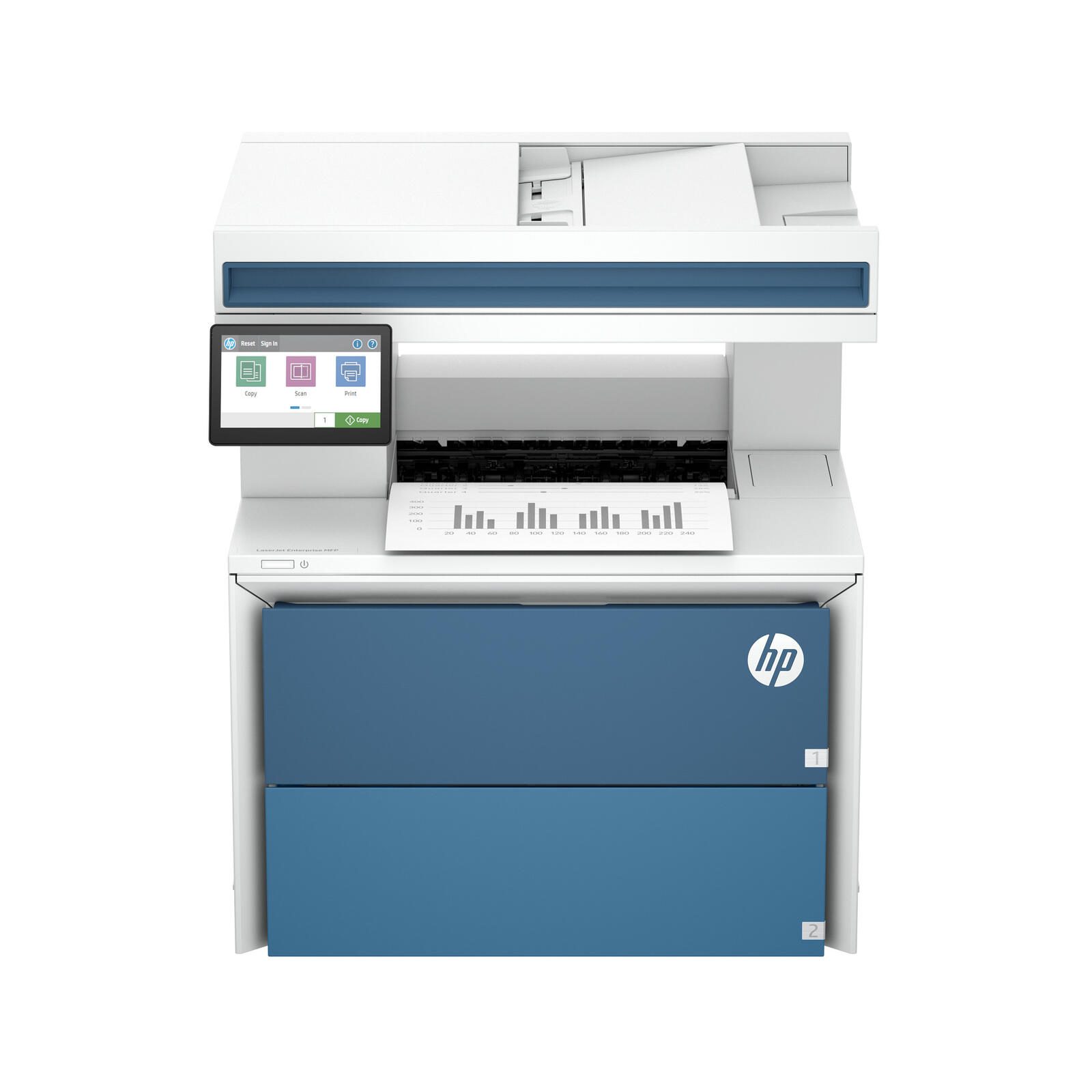 HP LaserJet Enterprise 5601dn Imprimante multifonction laser noir et blanc A4, 4 en 1, imprimante, scanner, copieur, fax (en option), USB, LAN
