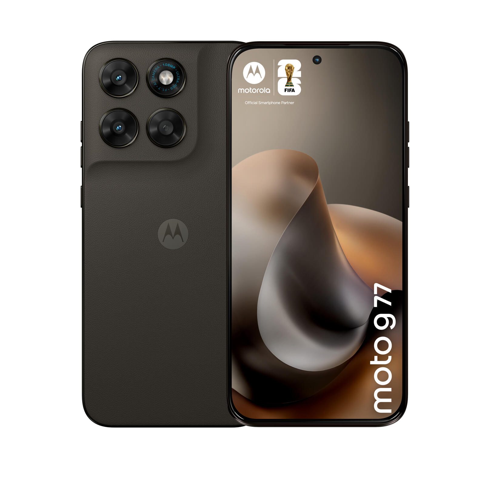 Smartphone Motorola Moto G77 - 5G - 8 Go/256 Go PANTONE Black Olive - Dual SIM, écran OLED, 6,8" 2772 x 1272, 120 Hz