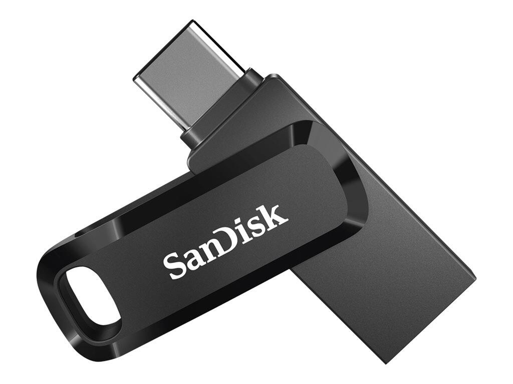 Clé USB SanDisk Ultra Dual Drive Go 256 Go USB 3.2 Gen 1, noir