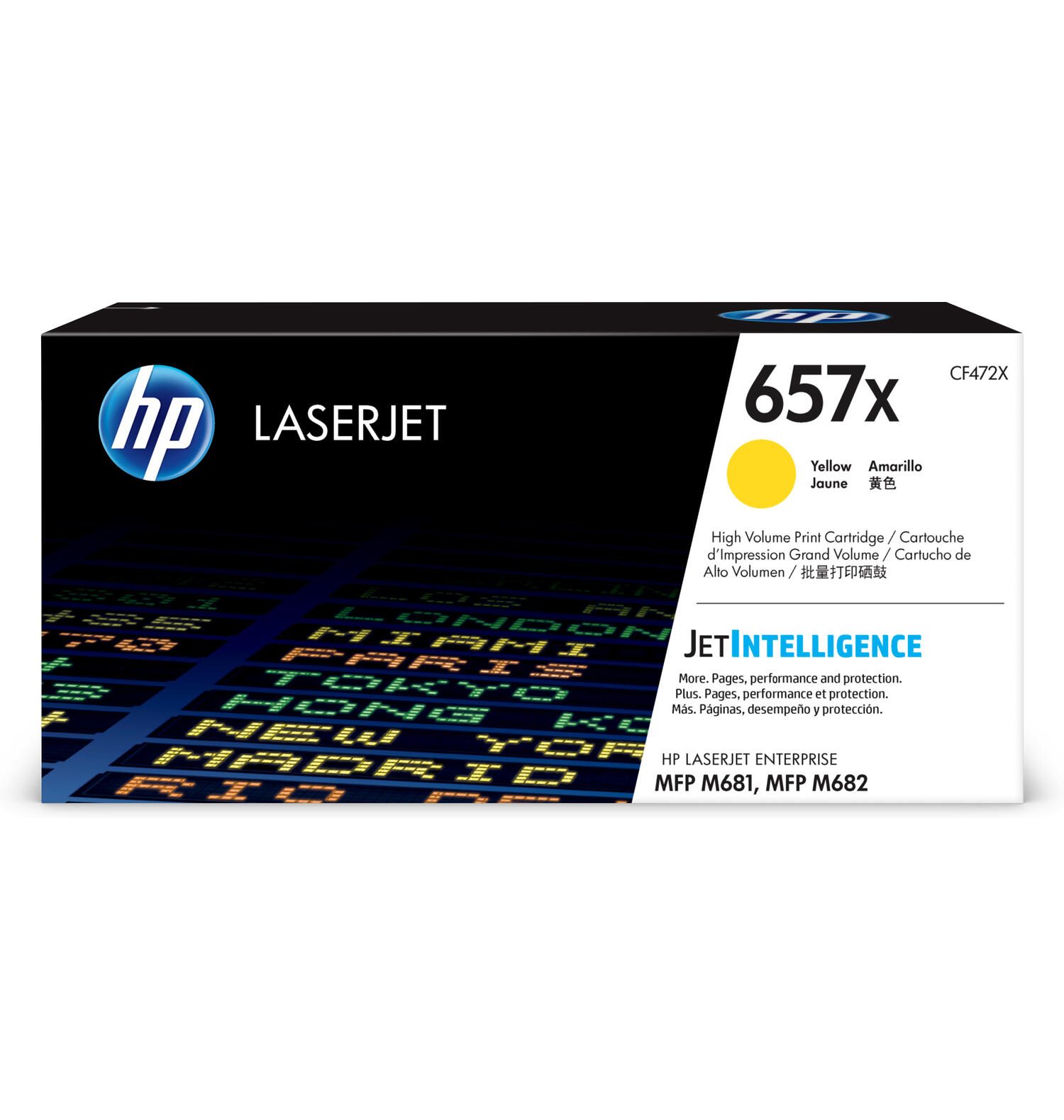 Toner HP Original 657X jaune haute capacité 23 000 pages (CF472X)