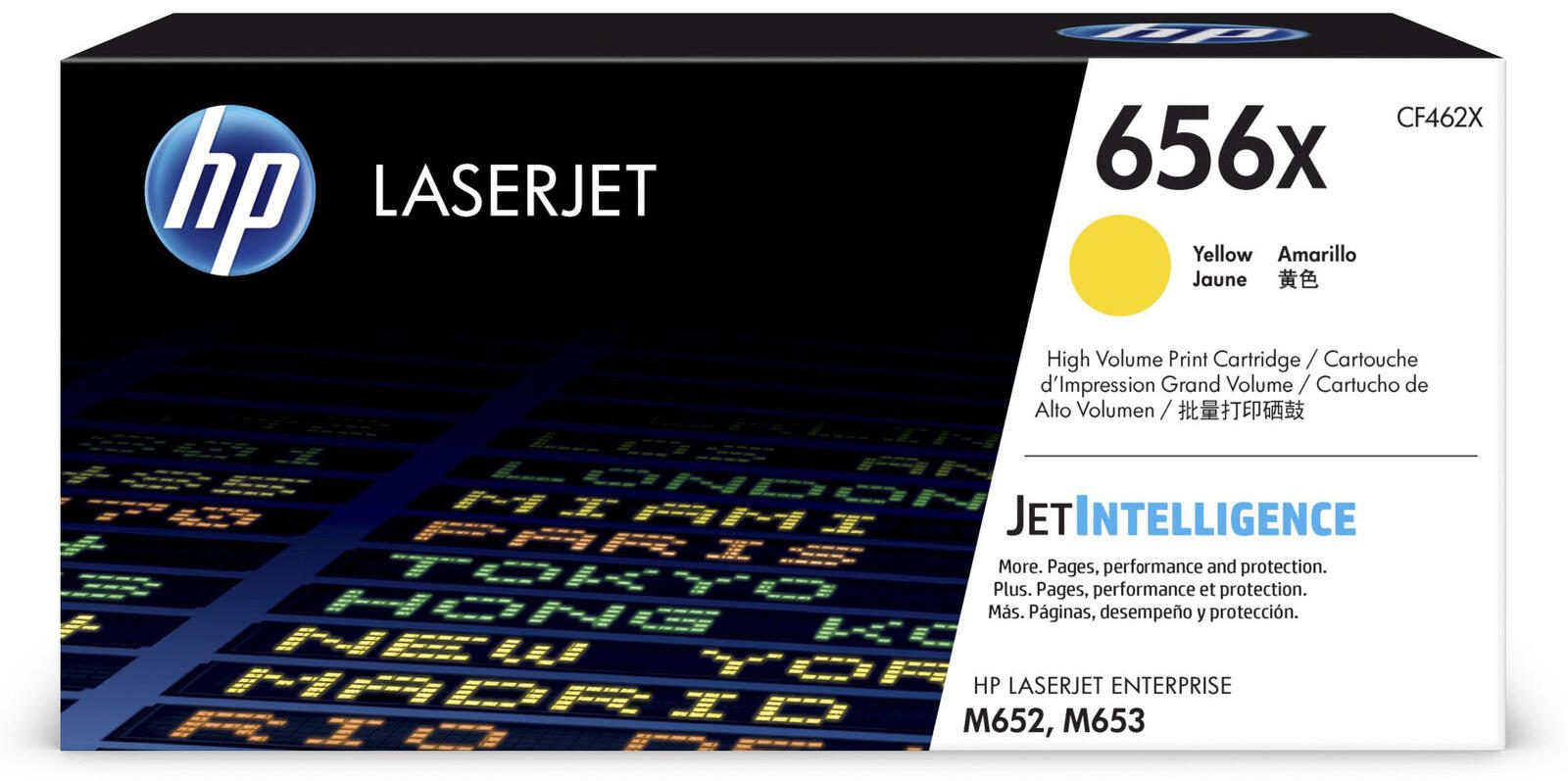 Cartouche HP Original 656X jaune haute capacité 22 000 pages (CF462X)