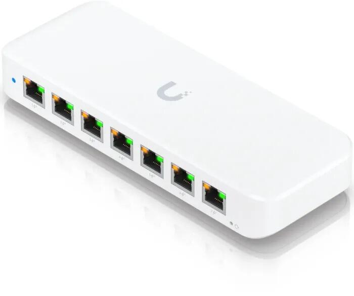 Switch Ubiquiti UniFi 8 ports couche 2, PoE+ blanc