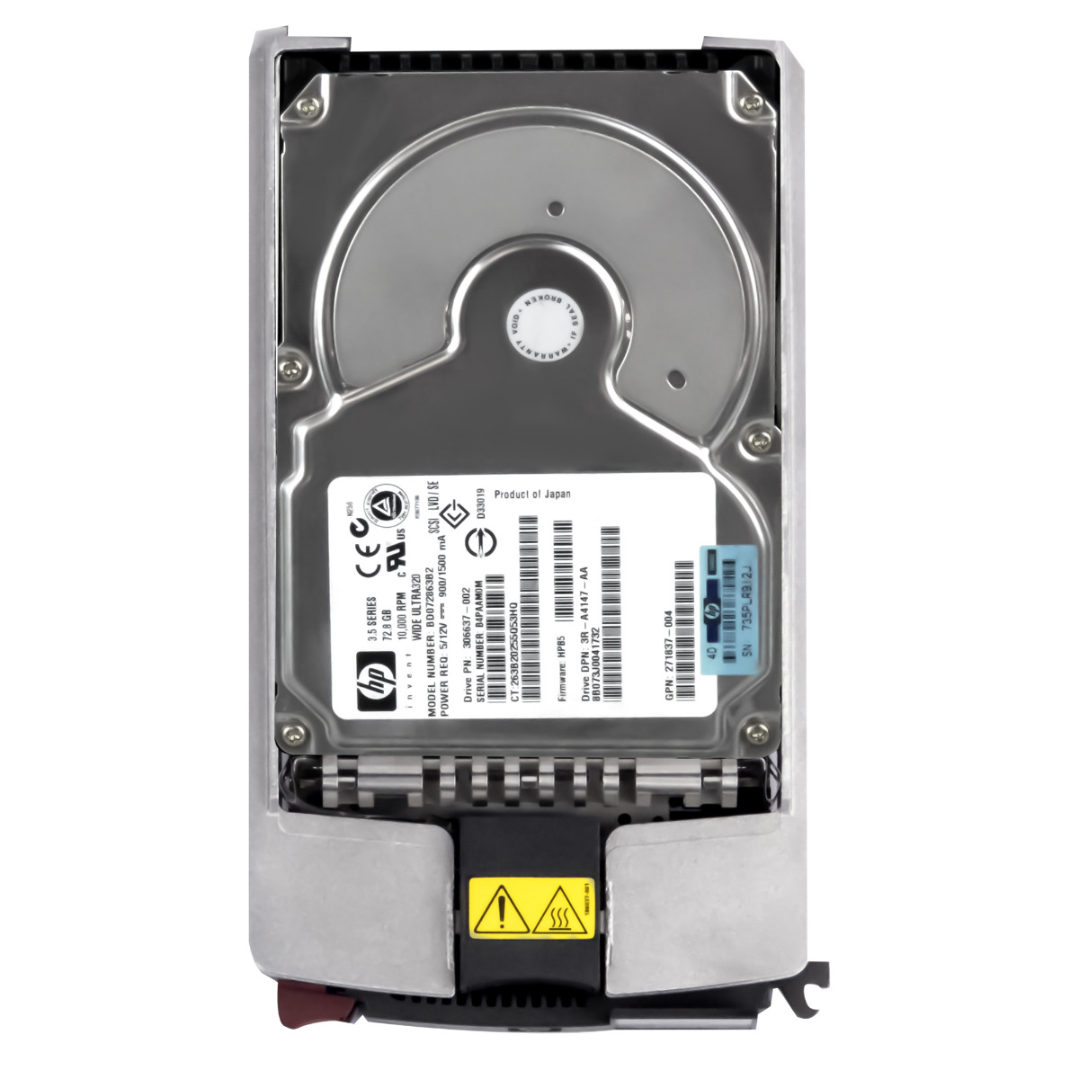 HP 306637-002 72,8 GB 10K 8MB SCSI U320 3,5'' BD072863B2