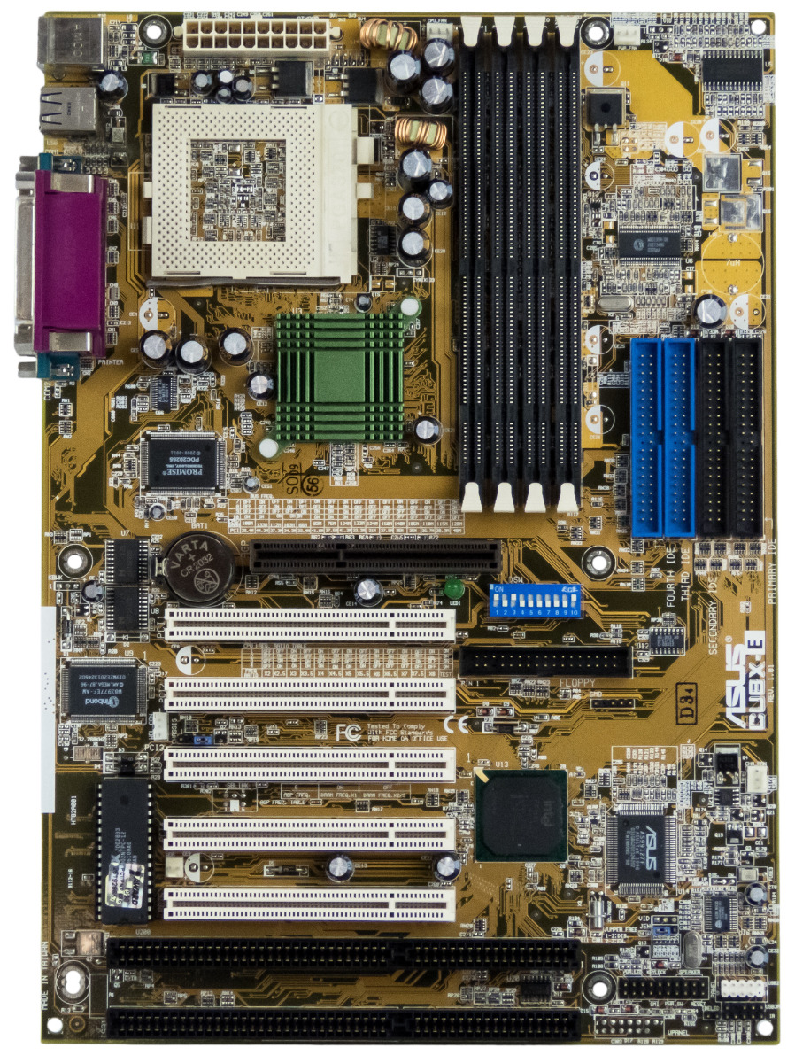 ASUS CUBX-E Carte mère PGA370 SDRAM ISA PCI AGP ATX + I/O SHIELD