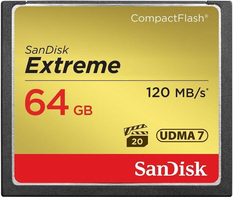 SanDisk Extreme carte mémoire CompactFlash 64 Go