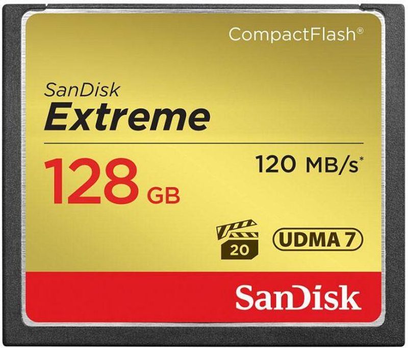 SanDisk Extreme carte mémoire CompactFlash 128 Go