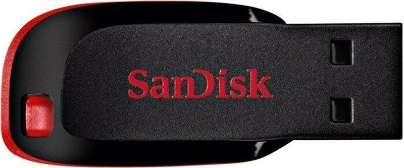 SanDisk Cruzer Blade Clé USB 128 Go USB 2.0, noir/rouge