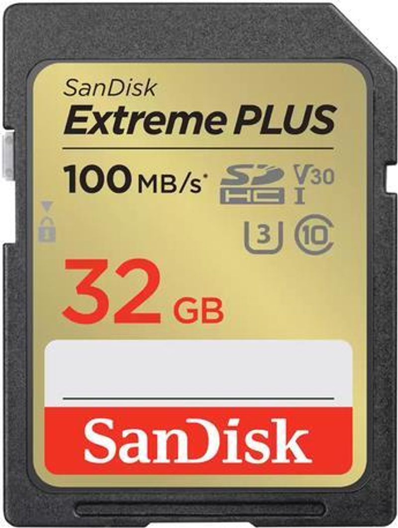 Carte mémoire SanDisk Extreme PLUS 32 Go SDHC, (U3)