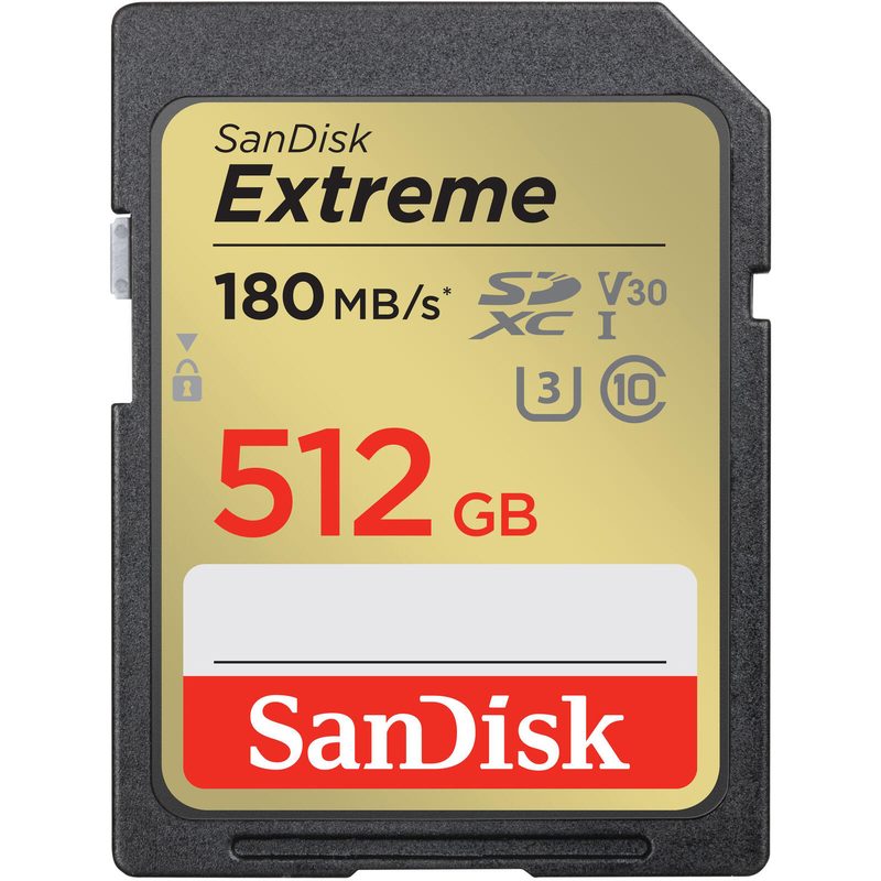 Carte mémoire SanDisk Extreme SD UHS-I 512 Go