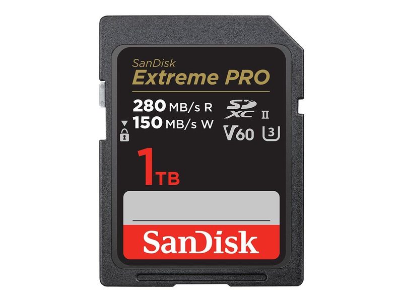 Carte mémoire SanDisk Extreme PRO SDXC UHS-II 1 To SDXC, UHS-II, V60