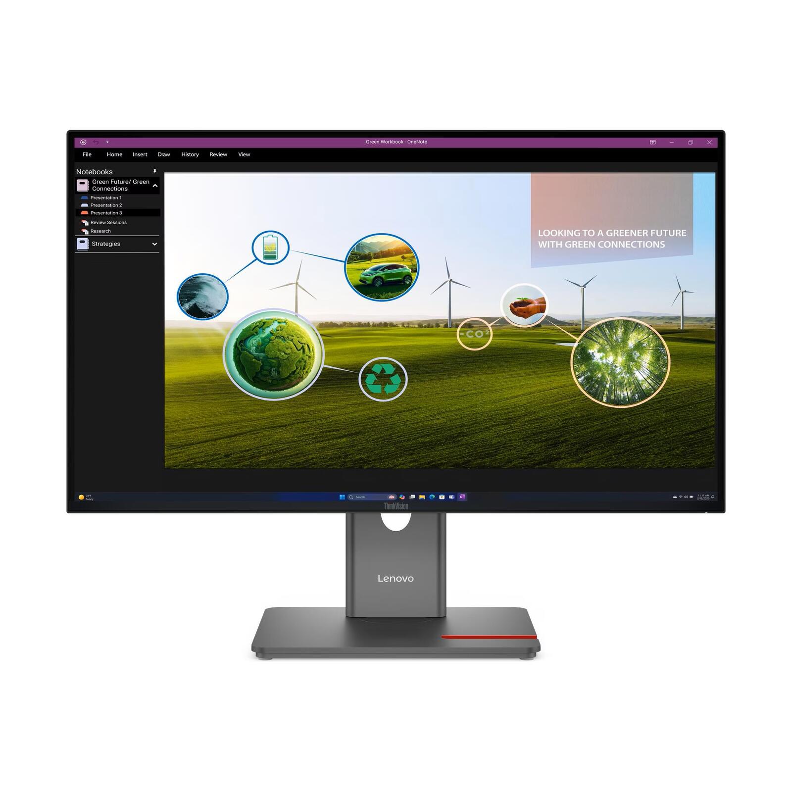 Écran Lenovo ThinkVision P27Q-40 QHD IPS 68,6 cm (27") Quad HD (2560 x 1440 pixels)
