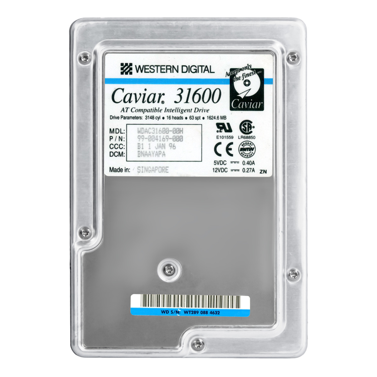 WD CAVIAR 31600 1,6 Go 5 200 tr/min ATA 3,5'' WDAC31600-00H