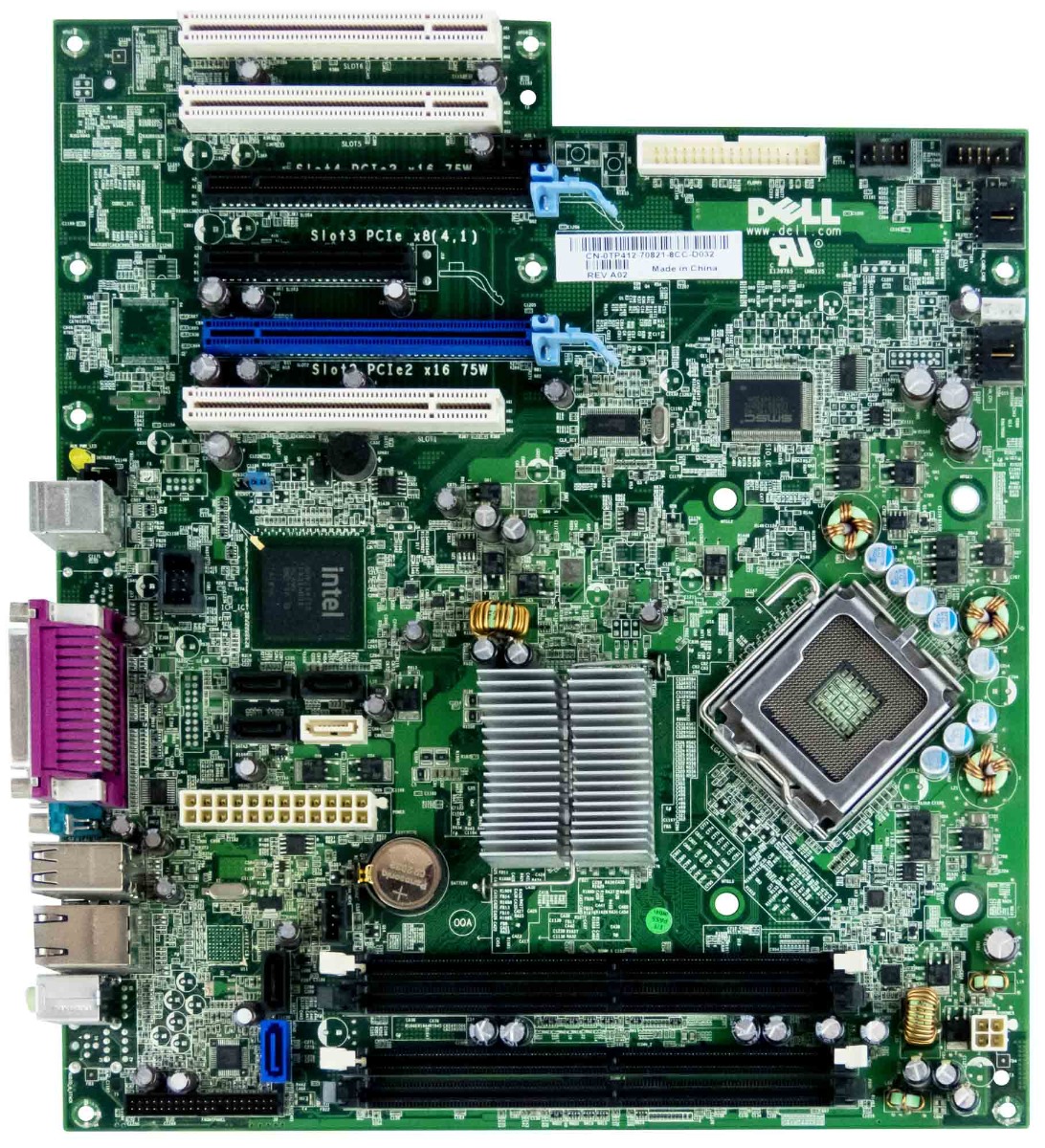 DELL 0TP412 Carte mère socket LGA775 DDR2 PCIe PCI Precision T3400