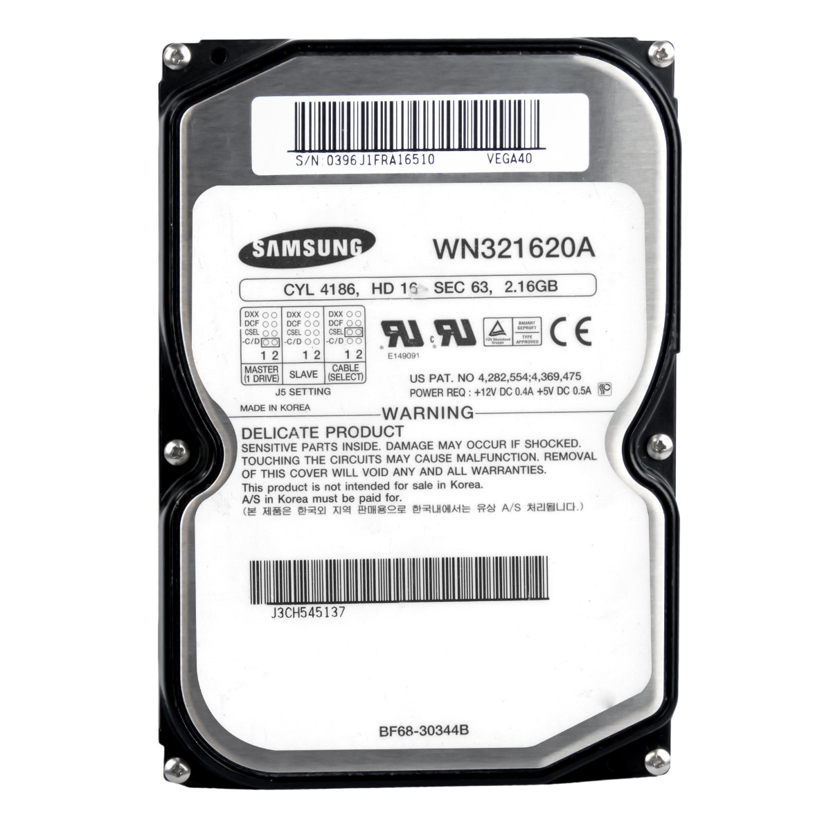 SAMSUNG WINNER 2 2,16 Go 4 500 tr/min ATA 3,5'' WN321620A