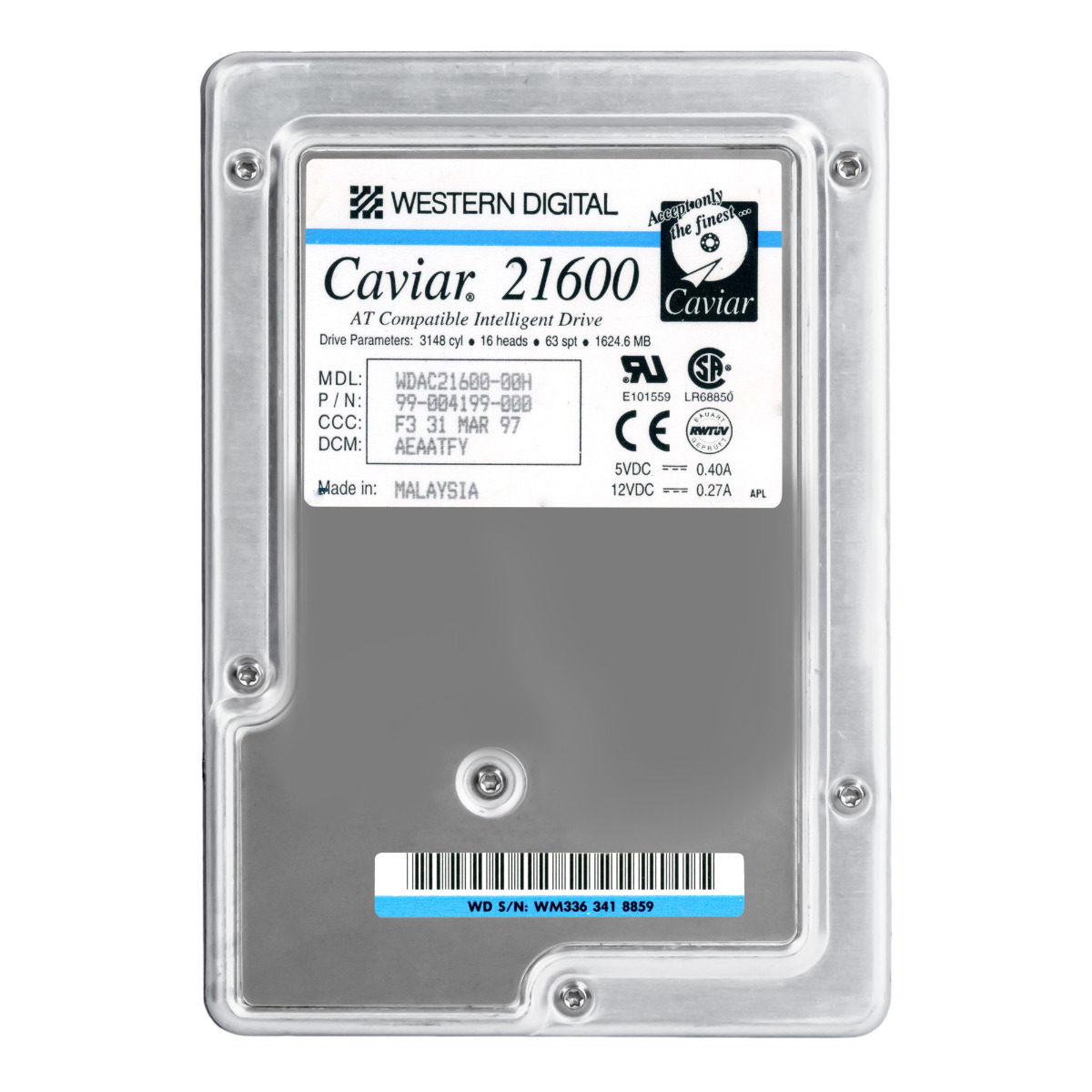 WD CAVIAR 21600 1,6 Go ATA 5,2K 3,5'' WDAC21600-00H
