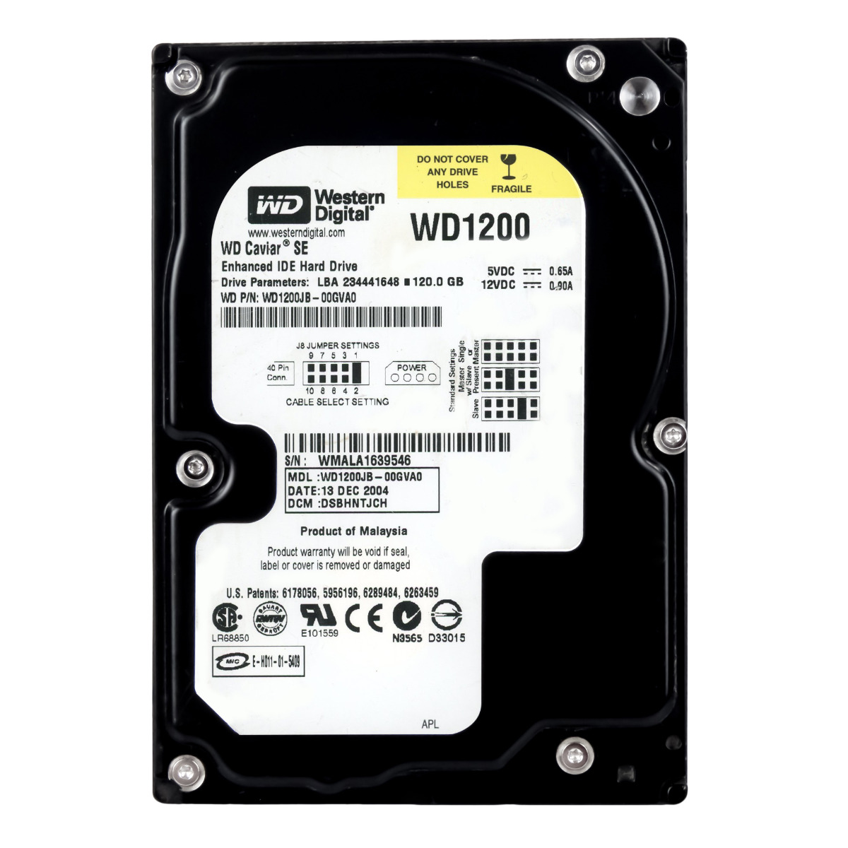 WD CAVIAR SE 120GB 7.2K 8MB ATA 3.5'' WD1200JB