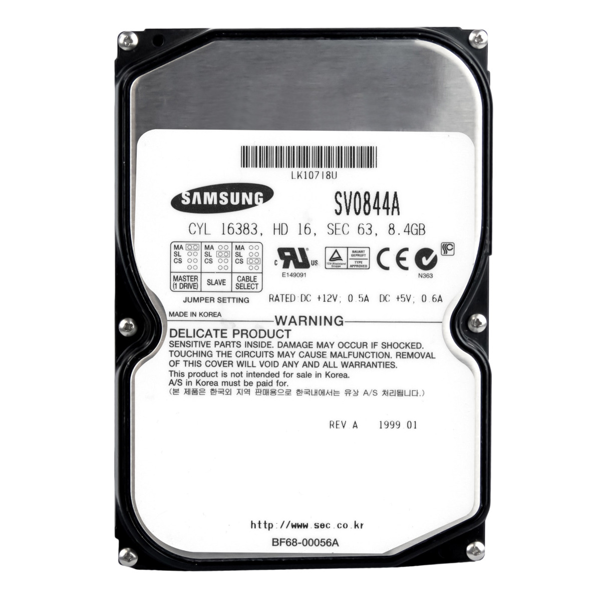 SAMSUNG VOYAGER 6 8,4 Go 5,4K ATA 3,5'' SV0844A