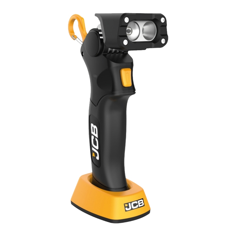 Lampe d'inspection JCB 1000 lm compacte orientable magnétique USB-C IP65